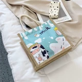 Шоппер, льняная сумка для отдыха, мобильный телефон для выхода на улицу, сумка для ланча для школьников