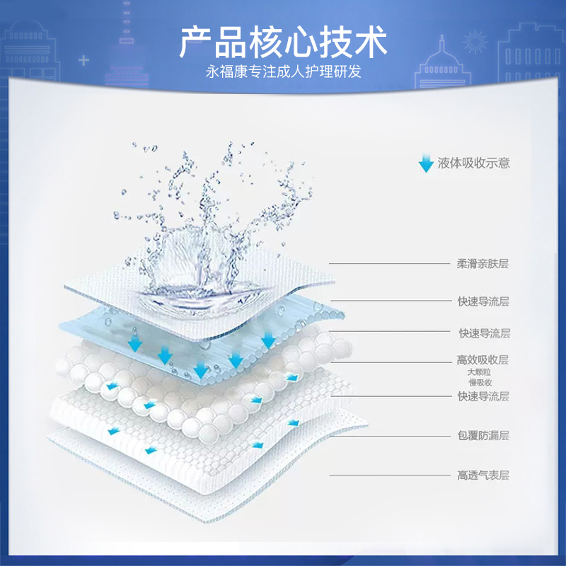 永福康成人男女老人用粘贴式尿不湿 永福康成人用纸尿护理用品