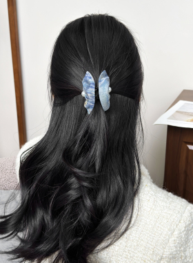 发夹桑蚕丝小香风发饰不伤发女款