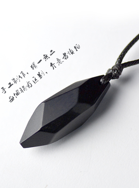 原创黑檀木质百搭女生日礼物项链