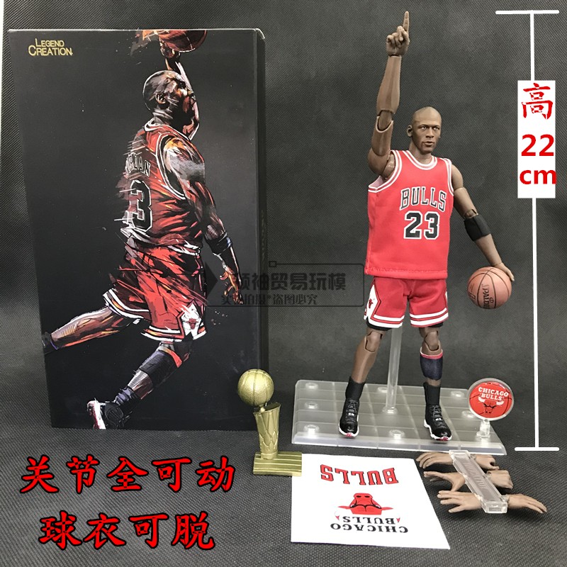 nba1/9可动篮球明星科比乔丹库里詹姆斯罗斯哈登威少欧文手办模型 - 图0