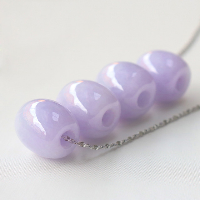 Natural Jadeite Passepartout Transfer Pearl Pendant Necklace