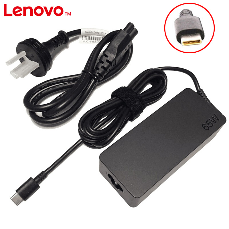 联想ThinkPad原装E480 E485 E580 E585 S2 Yoga 2018/19笔记本电脑65W雷电USB-C电源适配器线Type-C充电器-图0