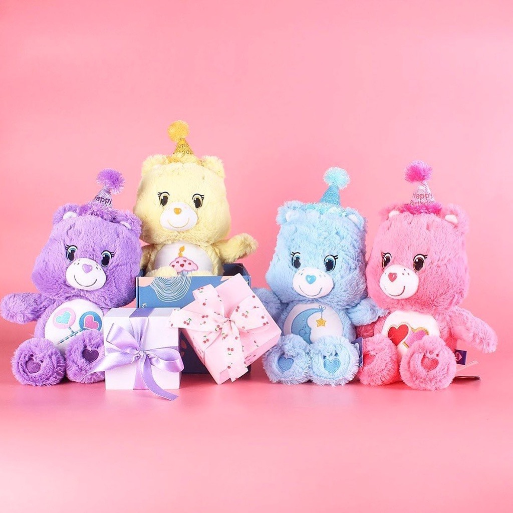 泰国正版 carebear彩虹熊限量版生日礼物毛绒玩偶 - 图2