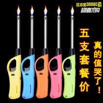 Open Fire Ignition Gun Electronic Ignitor Gas Cooker Natural Gas Kitchen Lengthened Lighter Candle Long Mouth Ignition Stick