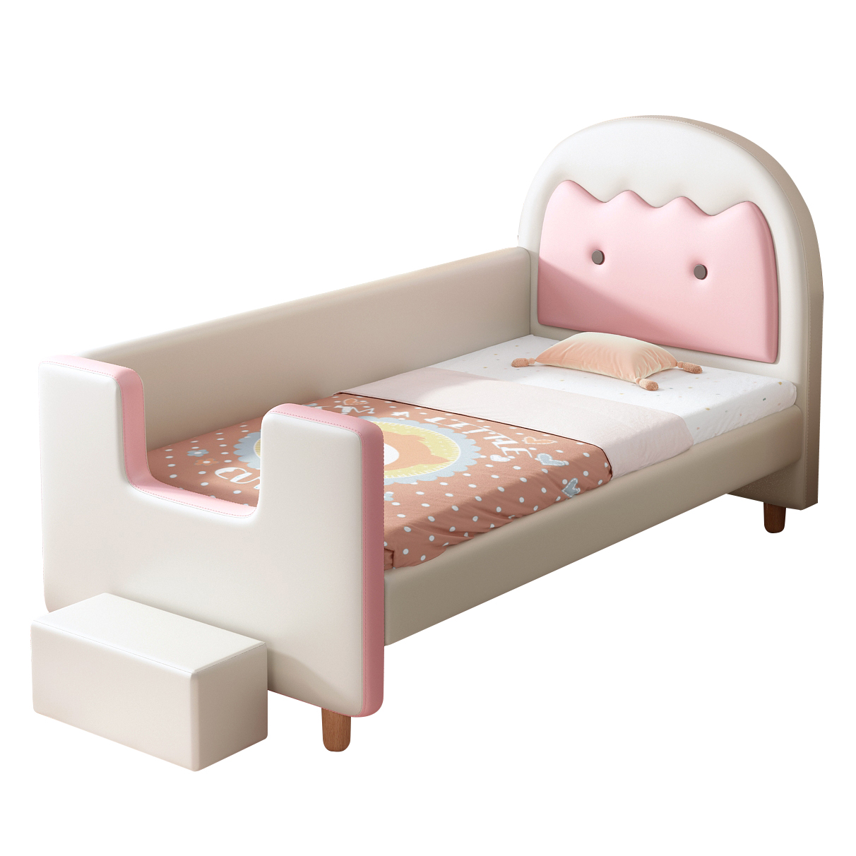 儿童床小床拼接大床带护栏侧边加宽床拼接床边床女孩婴儿床单人床-图3