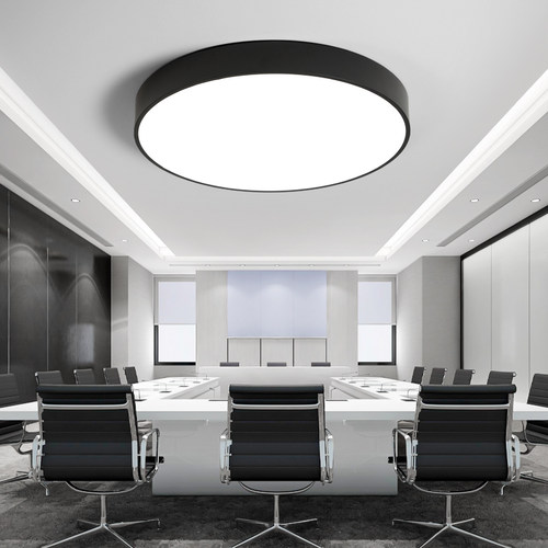 圆形吸顶灯led客厅灯具现代简约圆灯卧室灯北欧吊灯具1.2米 - 图0