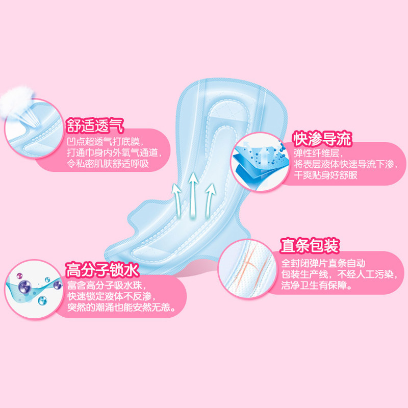 妇炎洁卫生负离子女生正品抑菌护垫 妇炎洁闪亮护垫