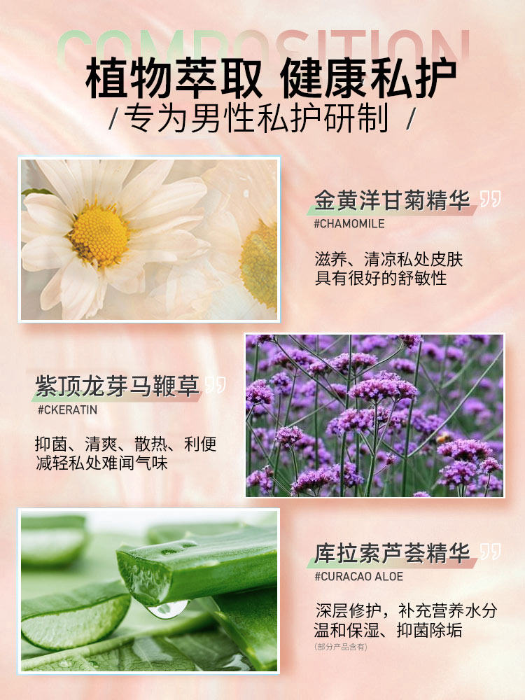 妇炎洁男士清洗液男性私密处护理液 妇炎洁闪亮私处洗液