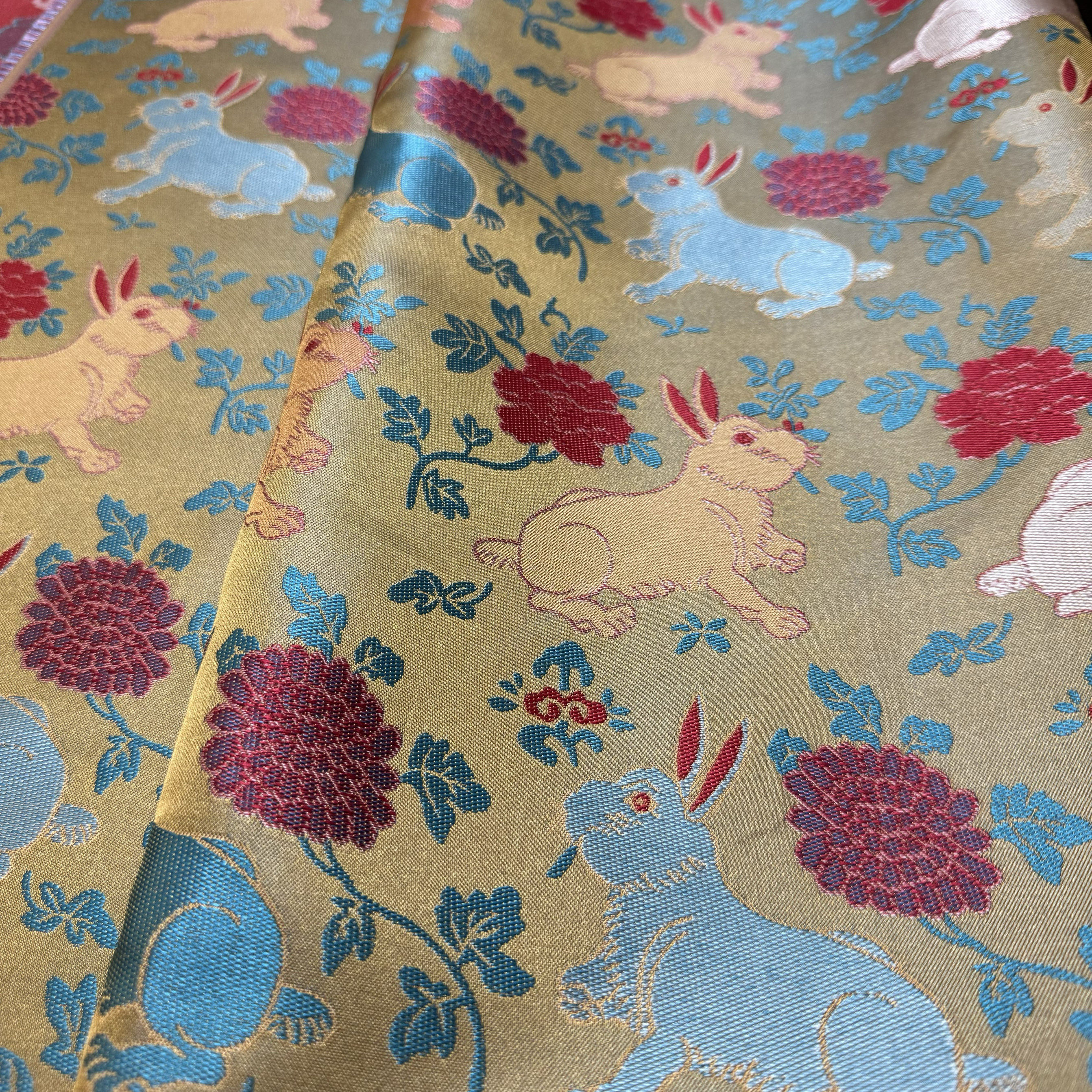 特价新款玉兔衔花仿宋锦提花面料新中式外套马甲diy连衣裙面料,淘宝优惠券,粉丝福利购,淘宝优惠卷