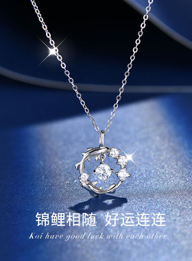 轻奢送女朋2024新款小众吊坠纯银