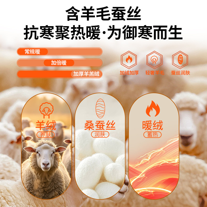 秋裤男款保暖裤加绒加厚青少年打底线裤初高中学生羊毛棉毛裤男士,淘宝优惠券,粉丝福利购,淘宝优惠卷