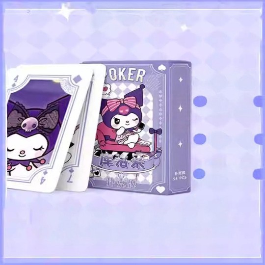 Cartoon poker children's high-looking cards children's playing cards educational games poker cards high-looking small playing cards