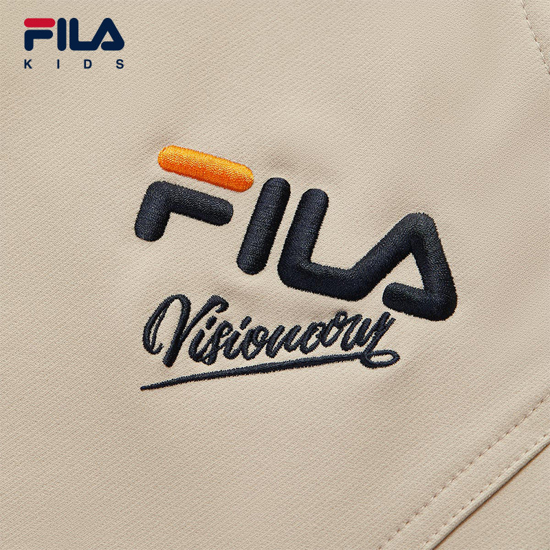 FILA斐乐儿童童装裤子2025年秋季新款男童中大童休闲宽松梭织长裤