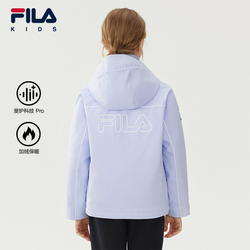 【斐护Pro】FILA斐乐儿童童装羽绒服2025年冬新款女大童加绒外套