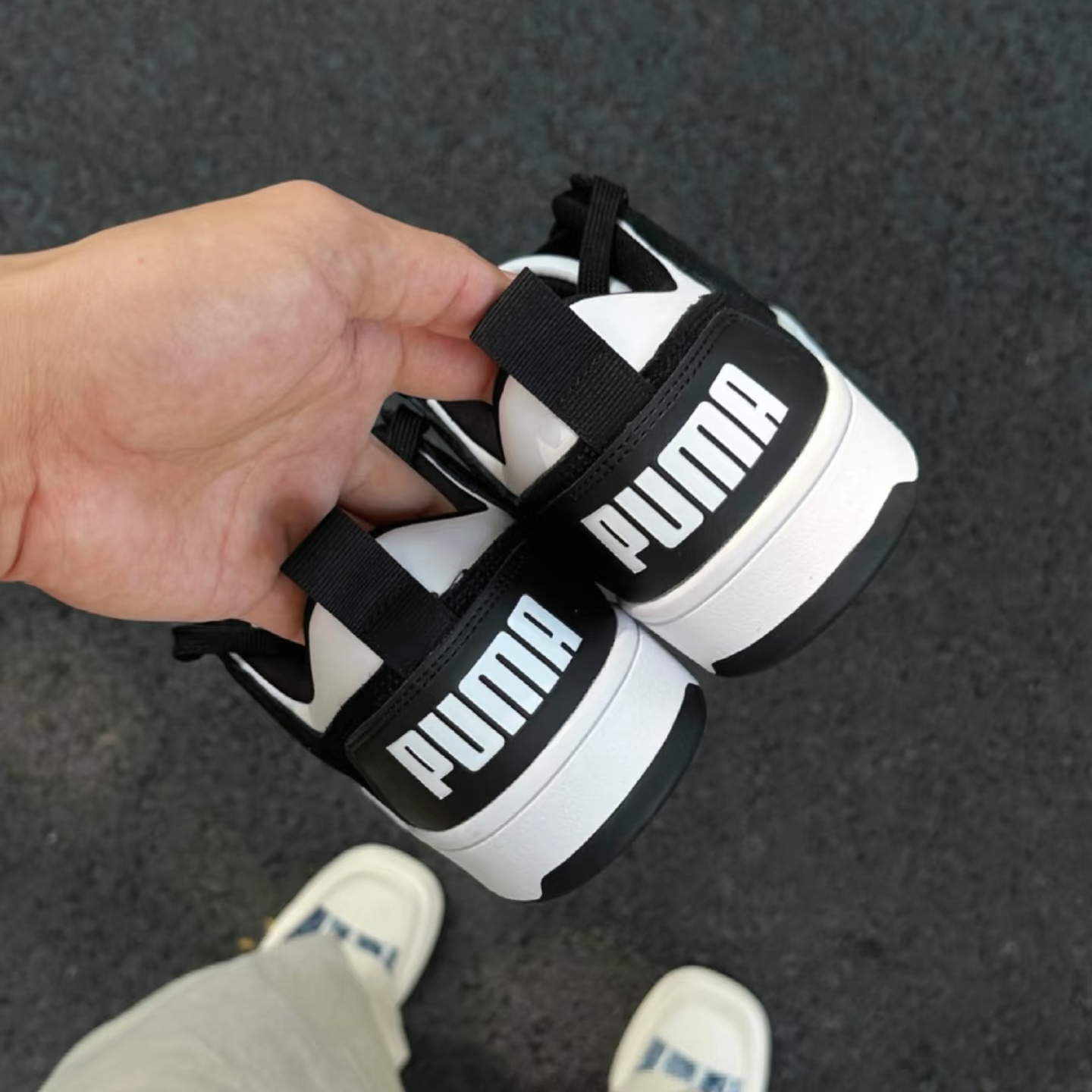PUMA彪马夏季男女同款休闲板经典复古黑白百搭运动鞋板鞋370539 - 图3
