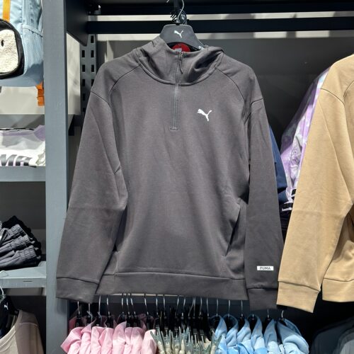 PUMA彪马新款秋冬男款针织半拉链连帽休闲运动卫衣套头衫681289 - 图2