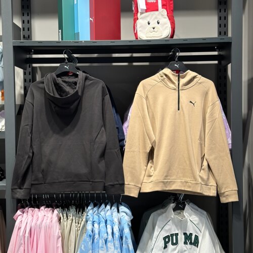 PUMA彪马新款秋冬男款针织半拉链连帽休闲运动卫衣套头衫681289 - 图3