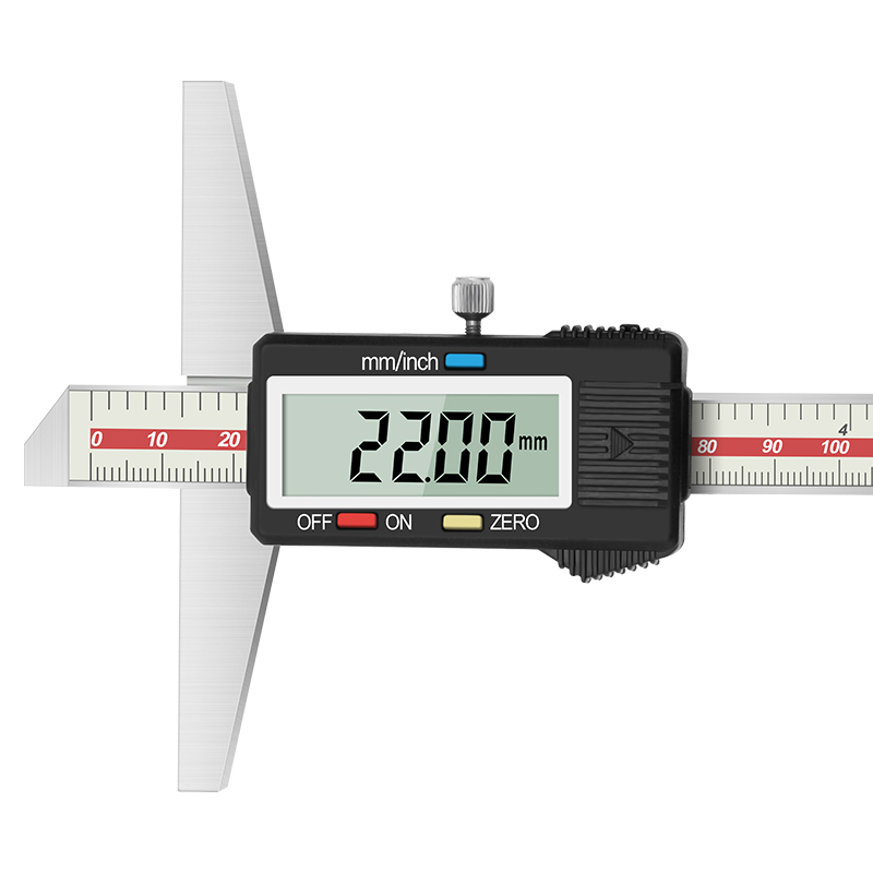 日本三量数显深度游标卡尺电子深度尺带表高精度0-150mm0-200-300-图0