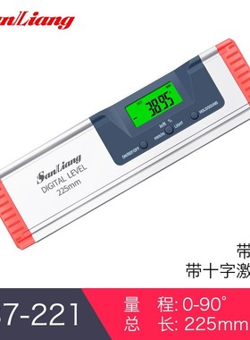 日本三量高精度电子数显激光水平尺磁性带红外线测量仪平衡平水尺