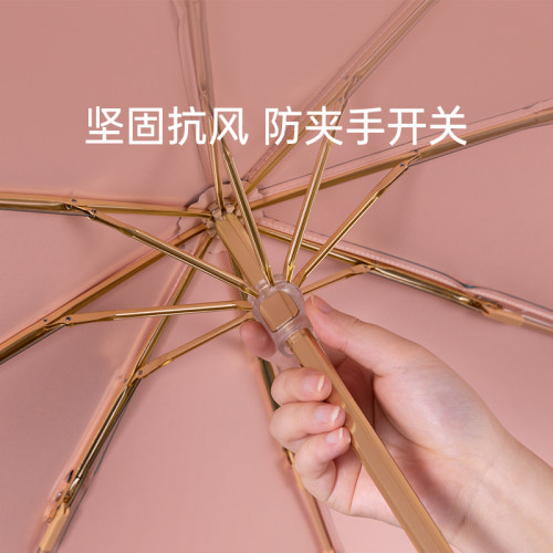 左都钛银遮阳伞双层太阳伞超防紫外线女晴雨两用黑胶防晒伞upf50 - 图2