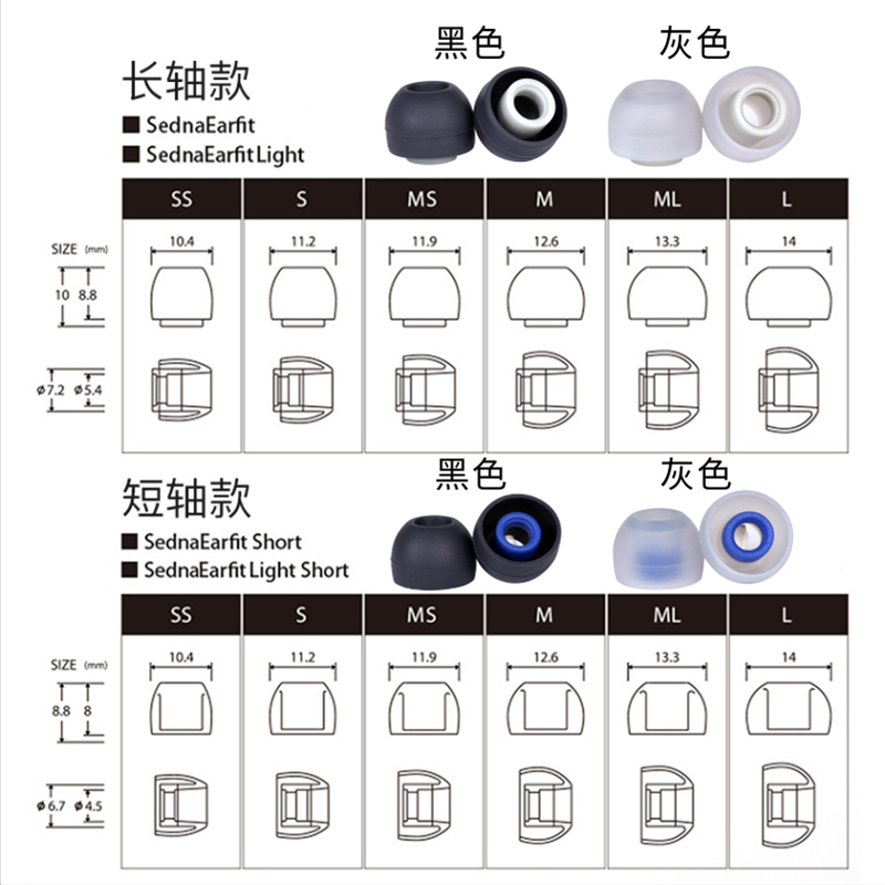 韩国AZLA Sednaearfit耳机套小岩井硅胶耳塞套入耳式仙女座榭兰图 - 图1