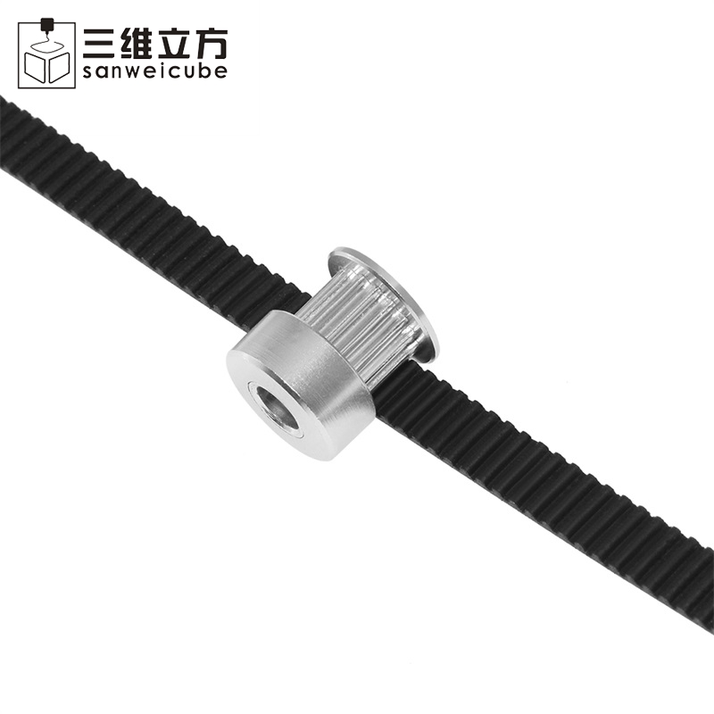 三维立方3D打印机配件2GT同步带轮gt2皮带6mm10mm橡胶带齿开口PU - 图1
