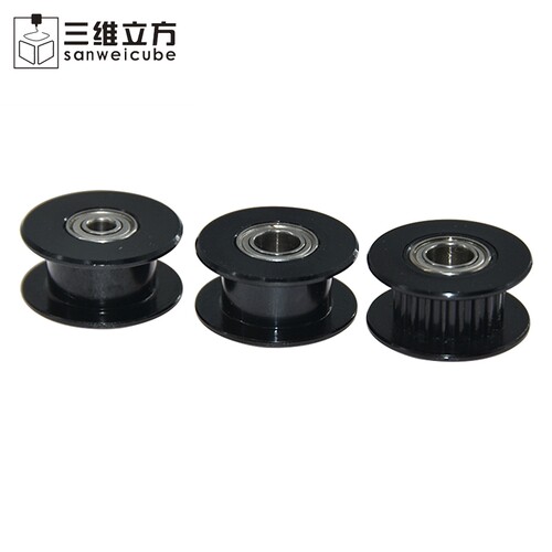 2GT惰轮16/20齿同步轮H型皮带轮被动轮惰轮6/10mm3D打印机配件 - 图0