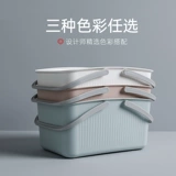 Портативная система хранения для ванны, пластиковая милая корзина для хранения