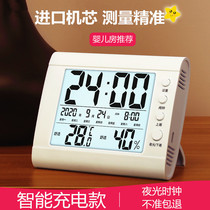 Alarm clock Student special to get up Divine Instrumental Brief Seat Bell Tower Bell Multifunction Silent Bedside Desktop Desktop Electronic Clock