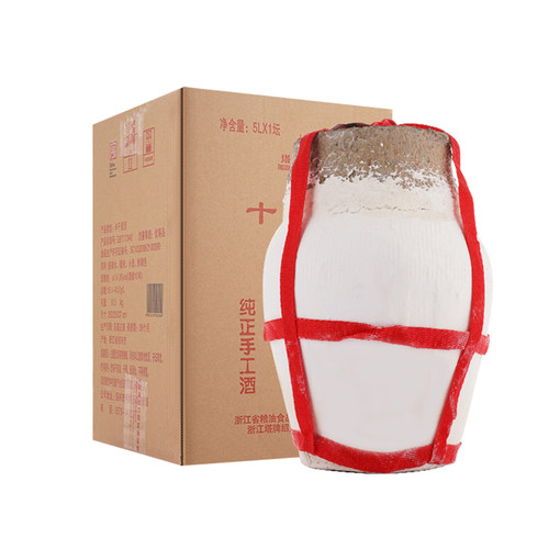 塔牌绍兴黄酒十年陈花雕酒5L坛装手工冬酿半干型加饭酒自饮老酒 - 图3