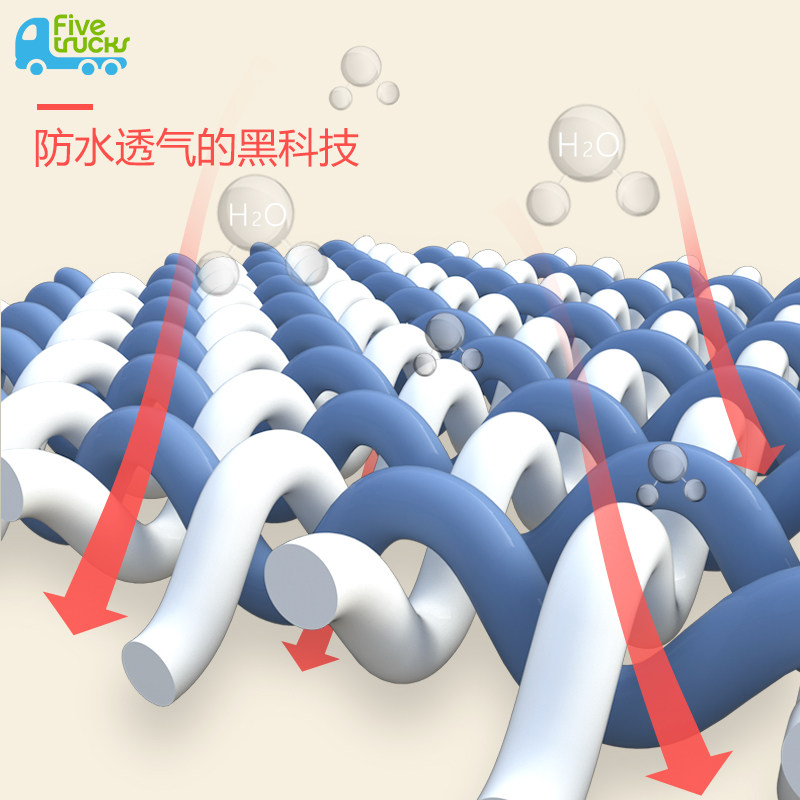 五个小卡车一次性免洗宝宝口水巾 fivetrucks食饭兜