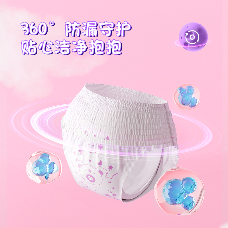 七度空间卫生巾防侧漏经期安睡裤产妇夜安裤拉拉裤超薄透气姨妈裤-图1