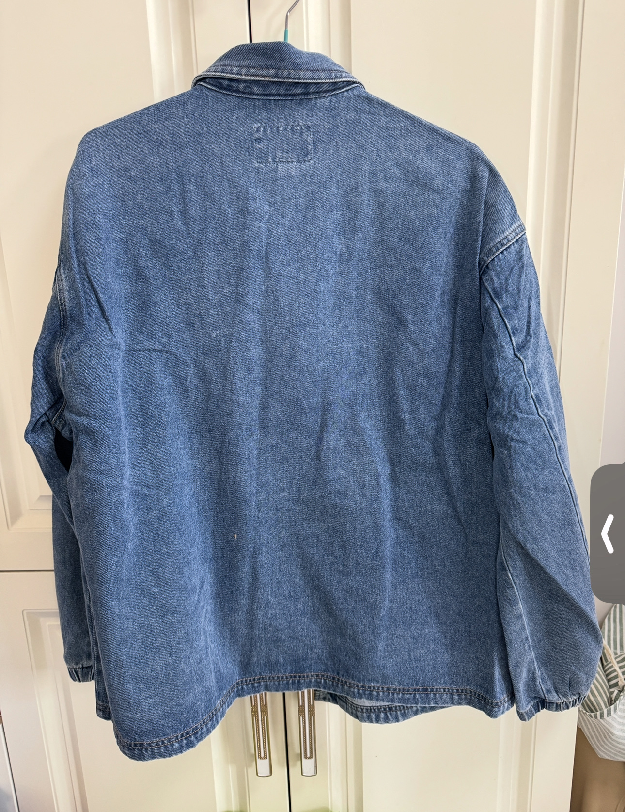 森马男高街复古工装潮流牛仔外套时尚宽松百搭教练风街头休闲夹克 - 图3