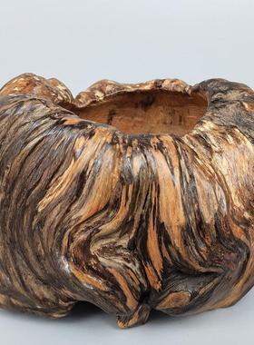 天然风化木树根雕随形手工个性创意摆件多肉花盆烟灰缸笔筒存钱罐