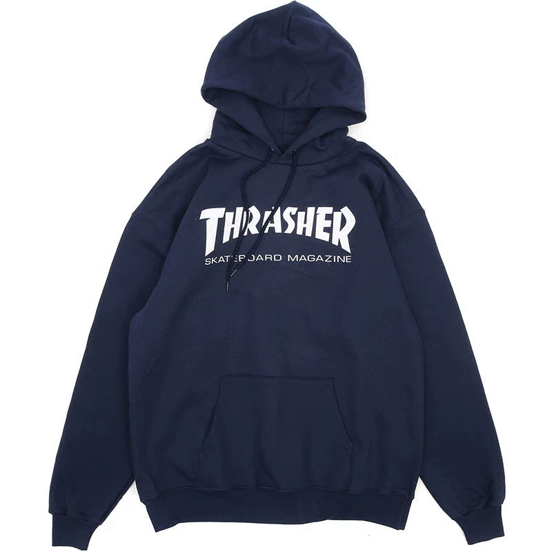 [Sea God] Подлинная точка THRASHER US версия пламени Basic Wang Yibo и тот же худи-пальто свитер