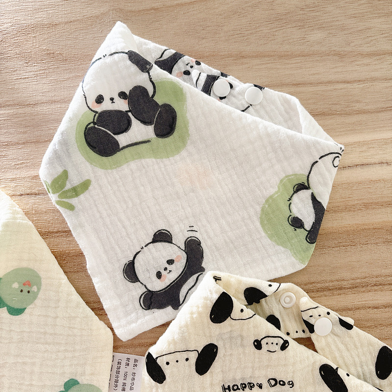 3条装薄款男女宝宝纯棉纱布三角巾围嘴全棉新生婴儿透气口水巾夏,淘宝优惠券,粉丝福利购,淘宝优惠卷