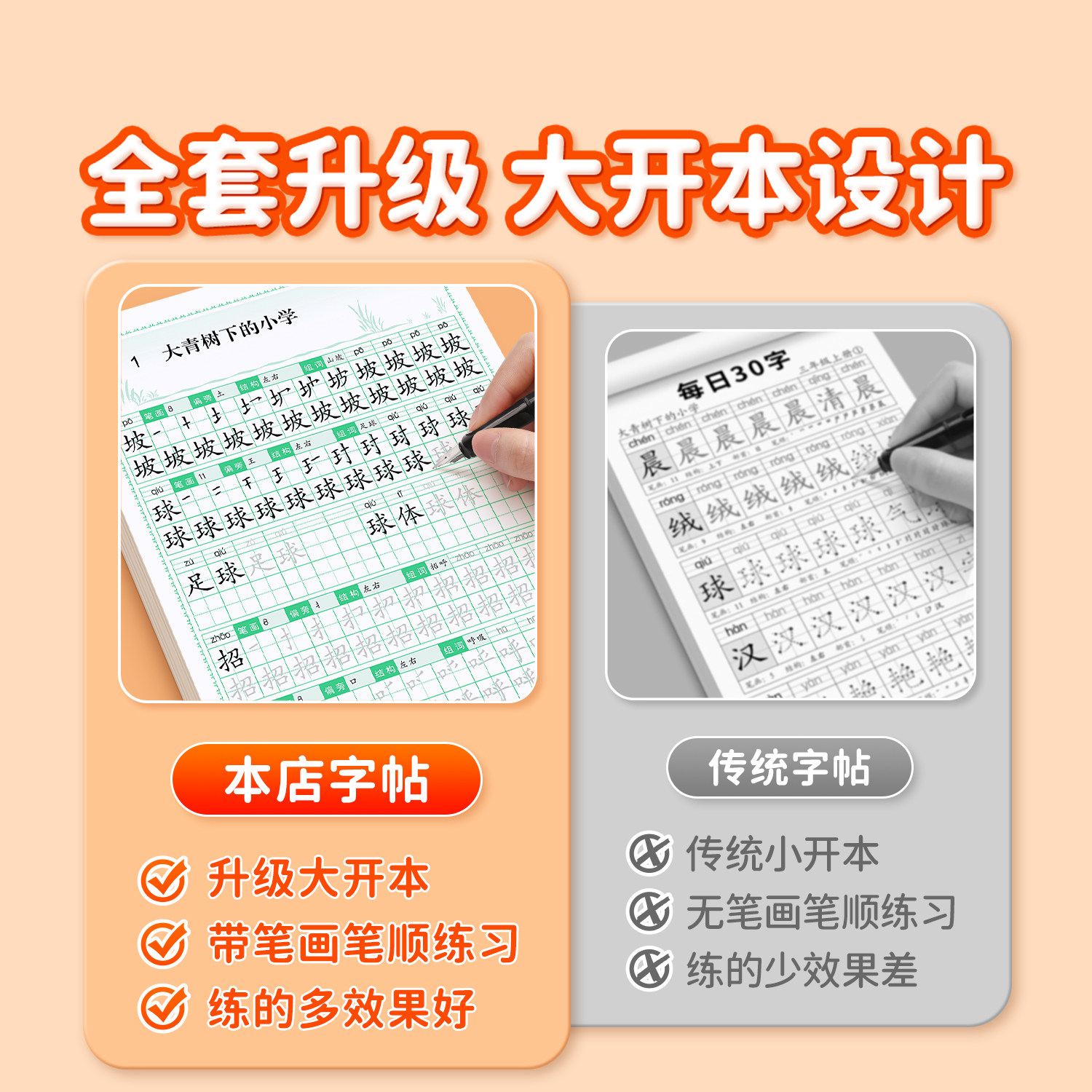 2026人教版三年级下册上册语文同步练字帖生字描红本硬笔书法练字本小学生专用笔画笔顺写字课课练组词识字钢笔临摹每日一练练习本,淘宝优惠券,粉丝福利购,淘宝优惠卷