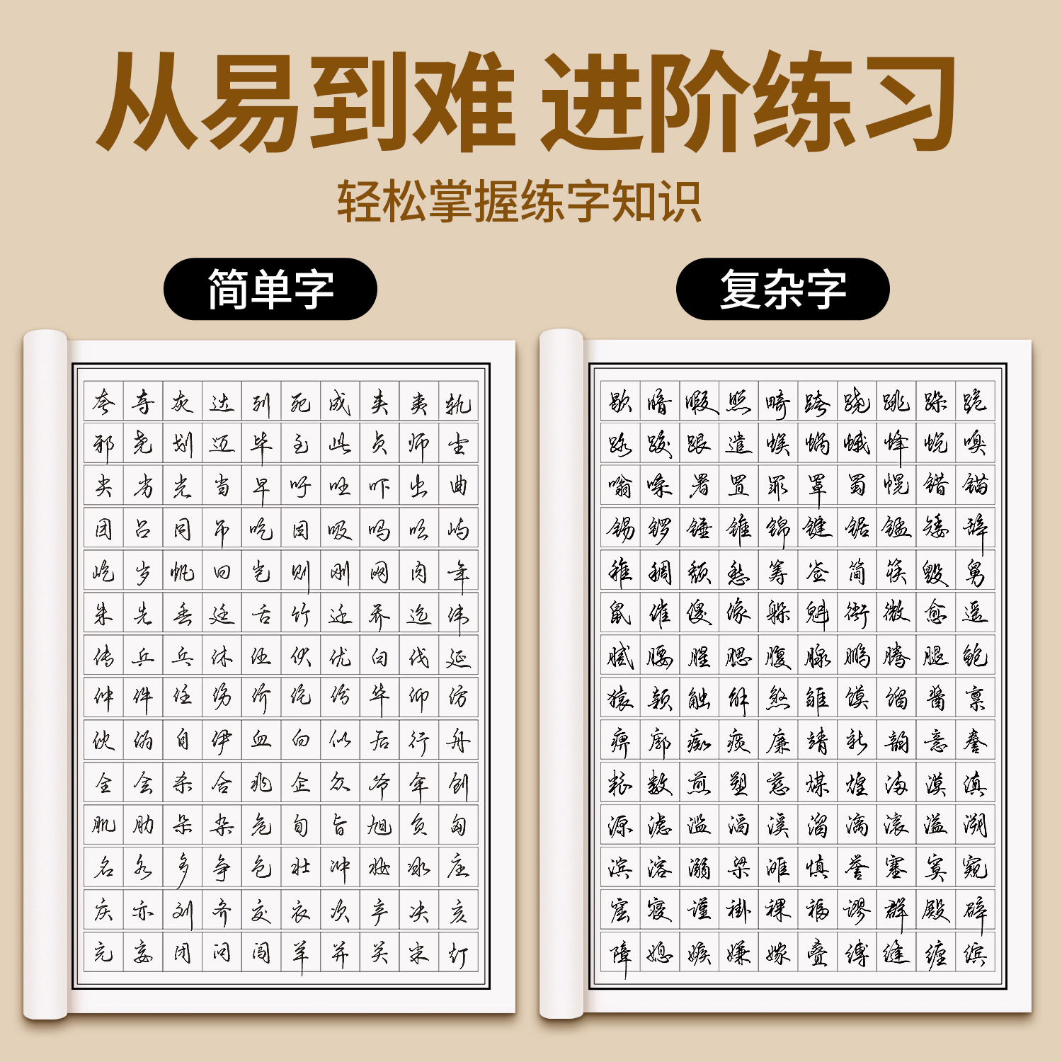 行书常用3000字成人字帖成年行楷练字帖硬笔书法练字本钢笔专用初学者静心连笔字行草速成大学生初中生男女生临摹控笔训练-图0