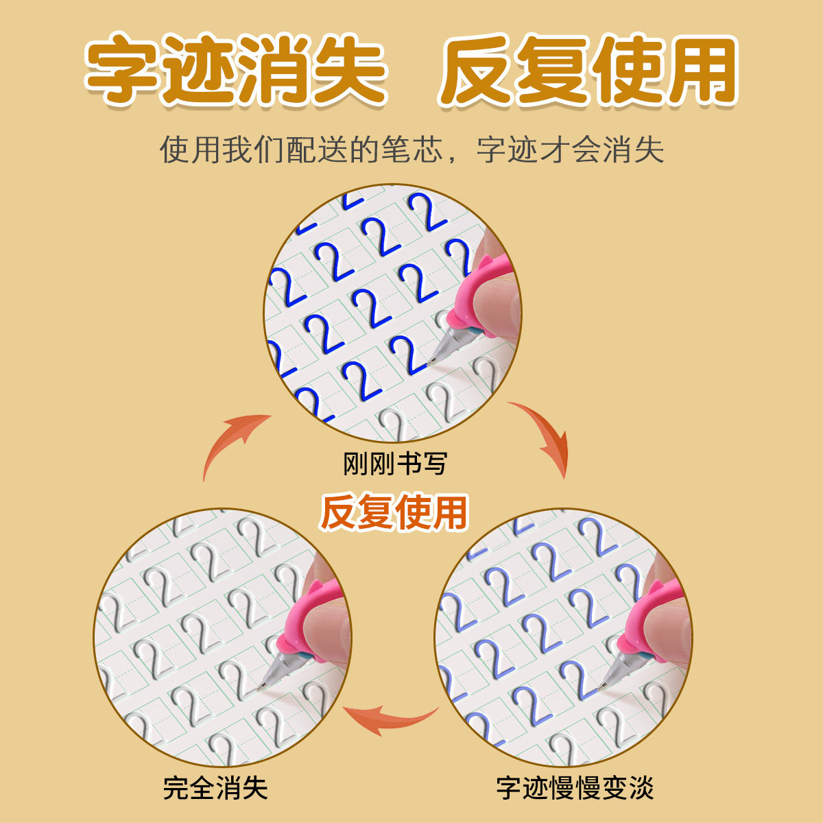 幼儿园数字练字帖学前班凹槽控笔训练本儿童启蒙3岁456字帖幼小衔接练字本小学生写字帖练习描红本初学者入门,淘宝优惠券,粉丝福利购,淘宝优惠卷