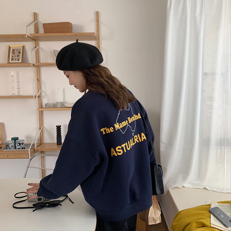 2019新款宽松韩版春秋2020年潮卫衣 菲香倩影卫衣/绒衫