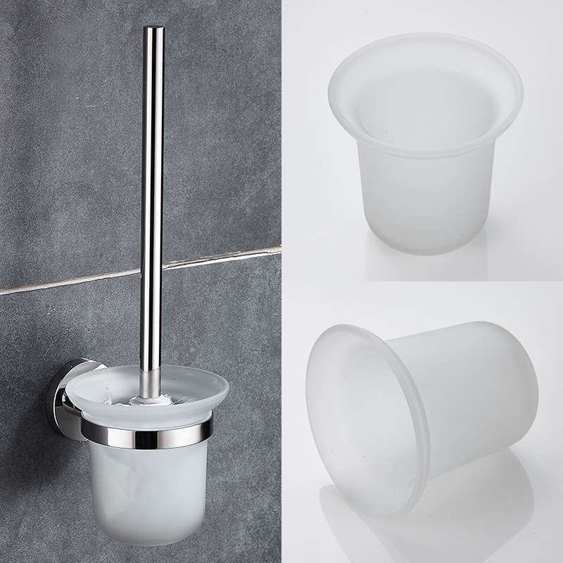 Toilet brush replacement brush head cup wall universal long handle squat pit scrub toilet no dead corner toilet cleaning brush
