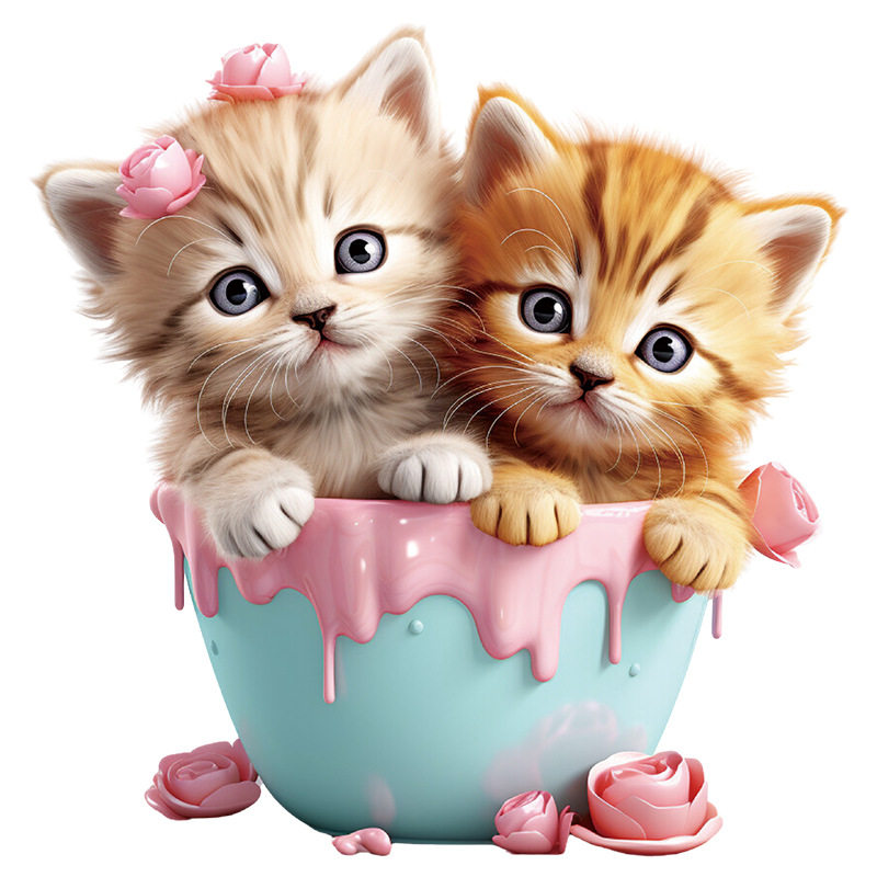 卡通猫咪浴室马桶帖厕所马桶垫装饰贴纸卫生间美化粉色果酱马桶贴,淘宝优惠券,粉丝福利购,淘宝优惠卷