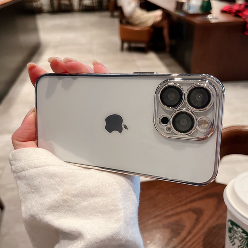 电镀边框简约高级适用X9D荣耀500/400/300/X70/80手机壳X60银色90GT/200/100/X40轻薄X50i+畅玩20透明V30/X9c - 图1