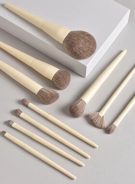 10 makeup brush set10支化妆刷套装柔软散粉刷眼影刷高光刷便携