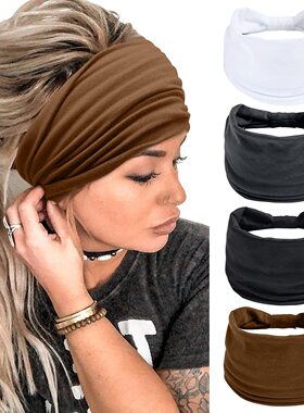 Elastic exercise headband yoga wide headband弹力运动瑜伽发带