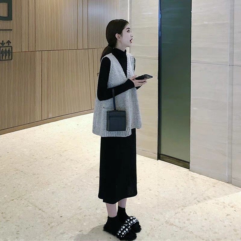 孕妇春秋冬装时尚款显瘦减龄装毛衣 艾儿妈妈连衣裙