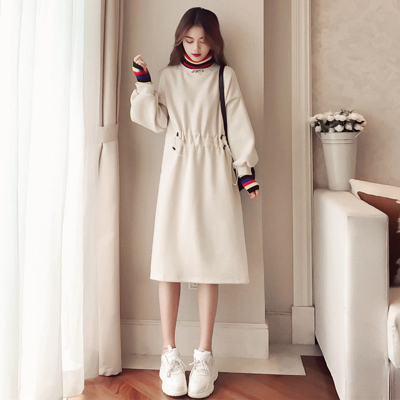 孕妇秋装连衣裙2020春秋新款卫衣裙 艾儿妈妈连衣裙