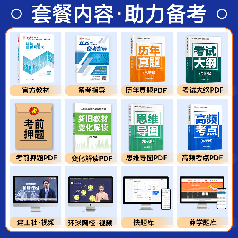 官方2026年二建教材全套建工社版二级建造师考试书历年真题试卷建筑工程管理与实务机电市政公用水利水电公路矿业建设施工管理法规,淘宝优惠券,粉丝福利购,淘宝优惠卷