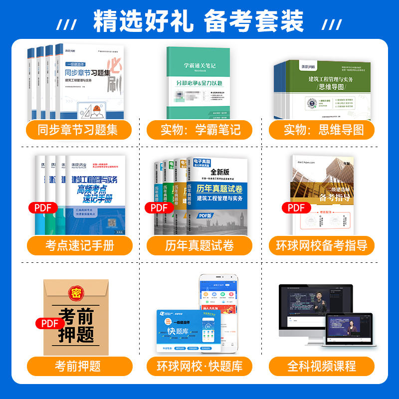 新大纲版2024年环球网校一建教材章节习题集全套建筑市政机电公路水利水电土建项目管理法规全国一级建造师同步必刷题历年真题试卷 - 图0